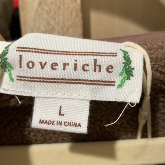 Button up hoodie, nice brown plush soft material - Picture 4 of 5